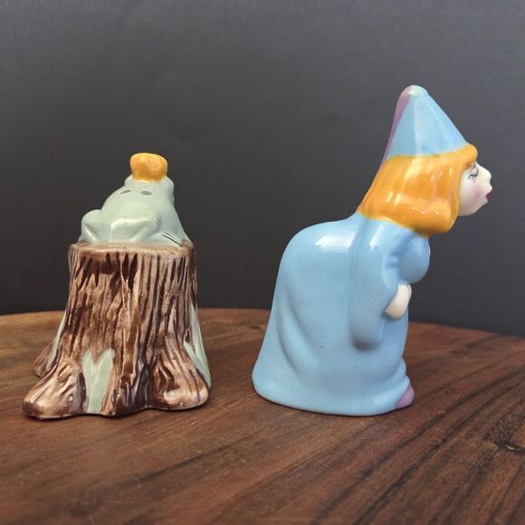 VTG CLAY ART Princess and the Frog Salt & Pepper Shakers 90's - Picture 5 of 13